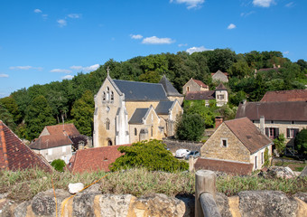Church of Saint Catherine in Carlux. Dordogne valley, Aquitaine,  France
