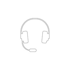 headphones. flat vector icon