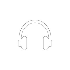 headphone. flat vector icon