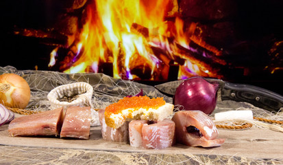 tasty fish after a successful fishing trip