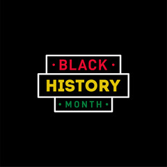 Black History Month Vector Design With Background