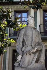 Monument to artist Alonso Cano Almansa sculptor Antonio Cano Belt in Granada
