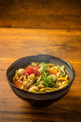 カレーうどん　 Udon noodles in a hot, thick curry soup