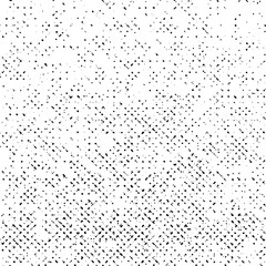 Grunge Texture on White Background, Black Abstract Dotted Vector, Halftone Dust Monochrome Design