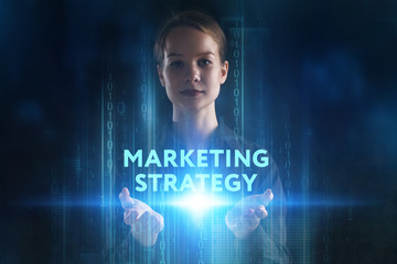 The concept of business, technology, the Internet and the network. A young entrepreneur working on...