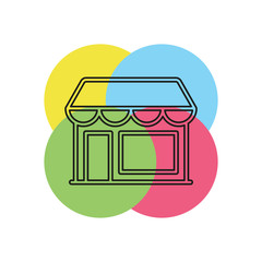 Obraz premium store icon - shopping icon - building storefront