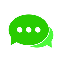 Speech bubble vector icon