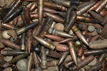 Collection of bullets from different periods.