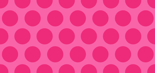 Bright Pink Polka Dot Background