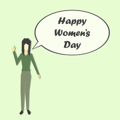 International Women's Day 8 March illustration