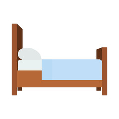 Bed emoji vector