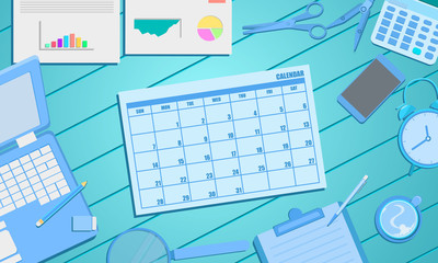 schedule calendar appointment for business marketing concept. vector illustration eps10