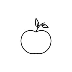 apple, fruit, organic icon. Element of education illustration. Signs and symbols can be used for web, logo, mobile app, UI, UX