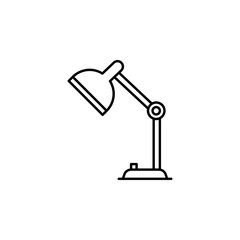 desk lamp, light icon. Element of education illustration. Signs and symbols can be used for web, logo, mobile app, UI, UX