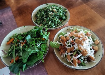 Salads served in a bowl