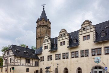 Fototapeta na wymiar Das Rathaus von Stadtilm, Thüringen, Deutschland