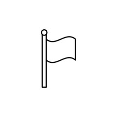flag, nation, map pointer icon. Element of education illustration. Signs and symbols can be used for web, logo, mobile app, UI, UX