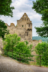Ruine der Rudelsburg bei Saaleck, Sachsen-Anhalt, Thüringen