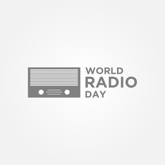 Fototapeta na wymiar World Radio Day Vector Design