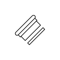 blackboard, eraser, equation icon. Element of education illustration. Signs and symbols can be used for web, logo, mobile app, UI, UX