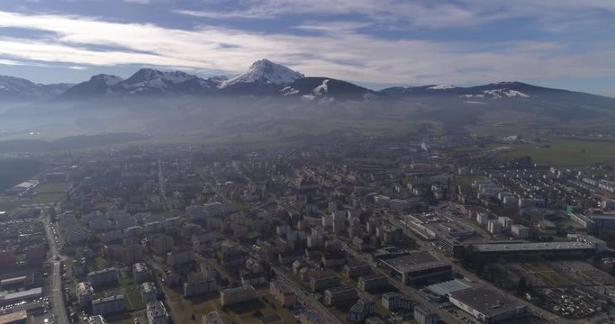 Bulle and Moleson - Aerial 4K