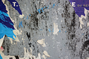Abstract torn posters with space for text