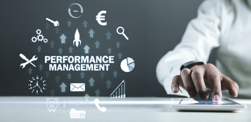 Performance Management. Business technology concept