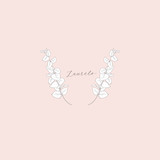 Vector Floristic Feminine Brand Logo Template Frame.