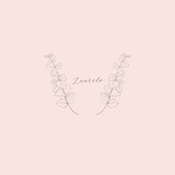 Vector Floristic Feminine Brand Logo Template Frame.