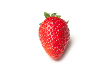 Closeup of strawberry  on white background