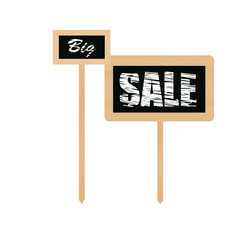 Big sale notice. vector illustration