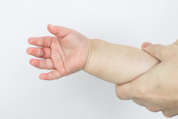 wound burn on child's hand