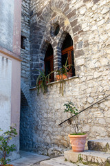 Fototapeta na wymiar sanctuary santa maria del castello formicola