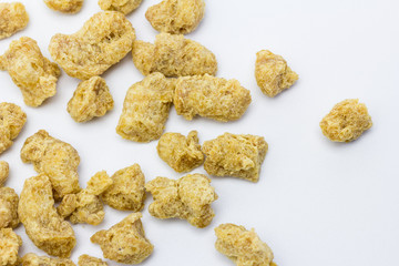 carne de soja, proteína vegetal texturizada para dietas vegetarianas