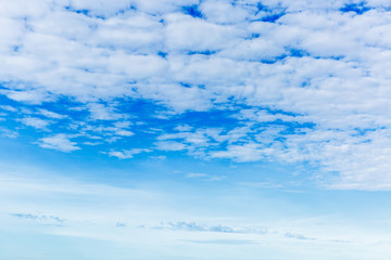 blue sky background with tiny clouds
