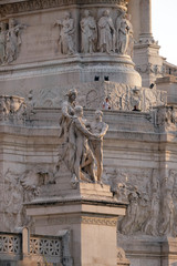 Fototapeta premium Statue of harmony, Altare della Patria, Venice Square, Rome, Italy 