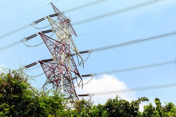 High voltage power pole