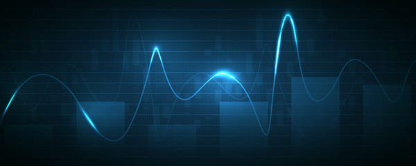 Business candle stick graph chart of stock market investment trading, Bullish point, Bearish point for business and financial concepts, reports and investment. Vector illustration