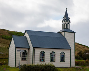 Fototapeta na wymiar Typical islandic wooden church