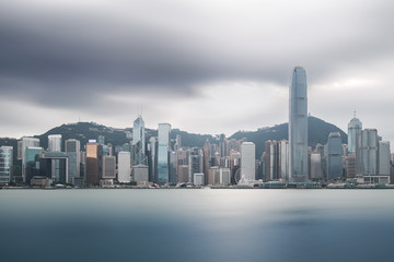 Obraz premium Hong Kong skyline and cityscape