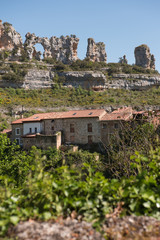 Orbaneja del Castillo, beautiful village of Burgos, Castilla y Leon, Spain