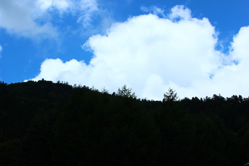 土手から見る空