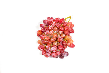 red grape isolated on white