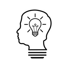 idea head bulb icon