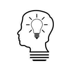 idea head bulb icon