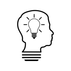 idea head bulb icon