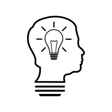 idea head bulb icon