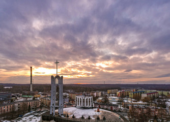 Catholic Church at dawn