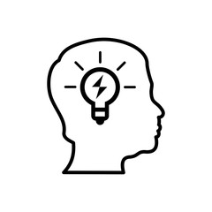 idea head bulb icon