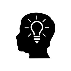 idea head bulb icon